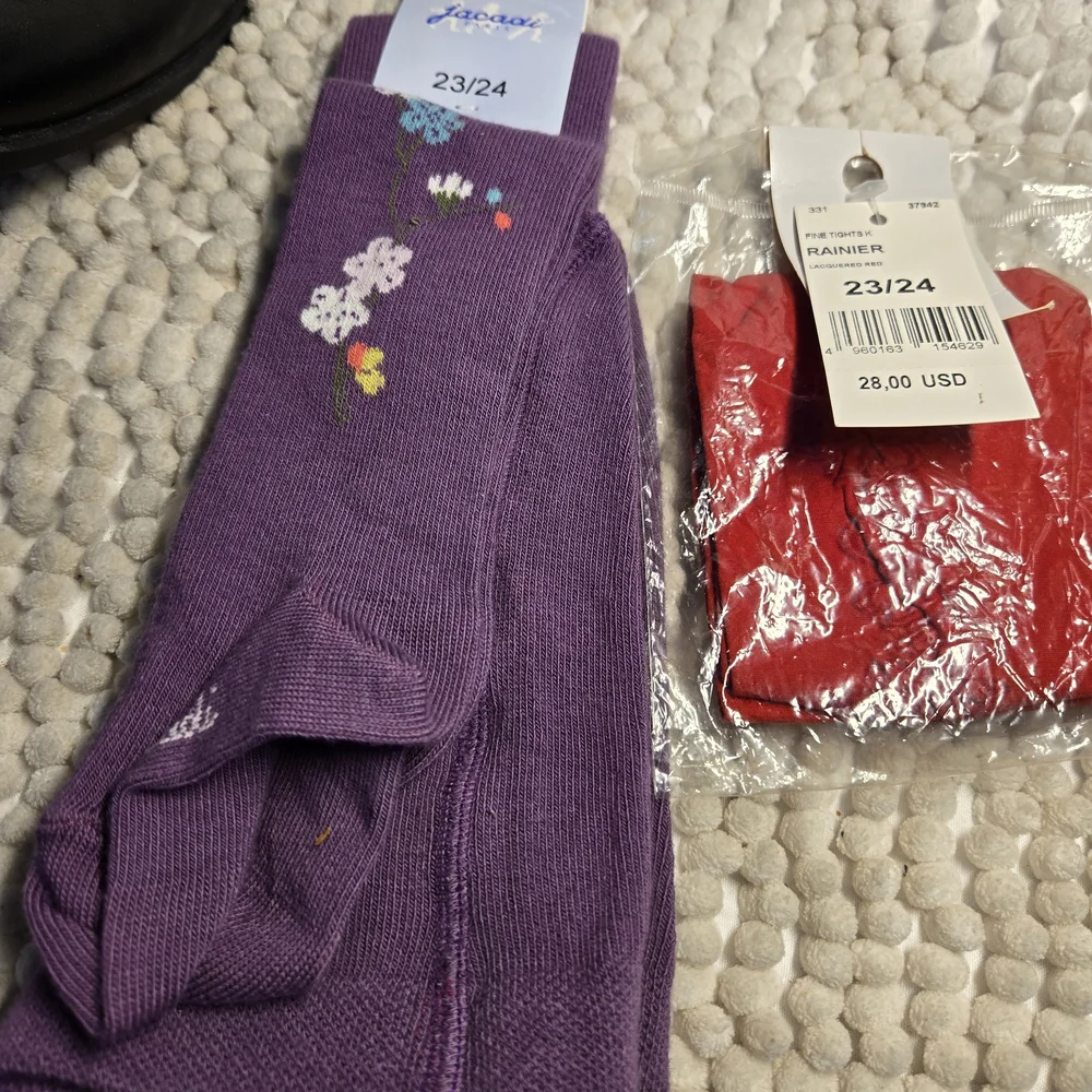 New Jacadi Kids 2 pair Tights and 2 pair socks